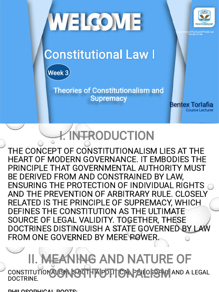 Constitutional Law | PDF | Constitution | Judicial Review