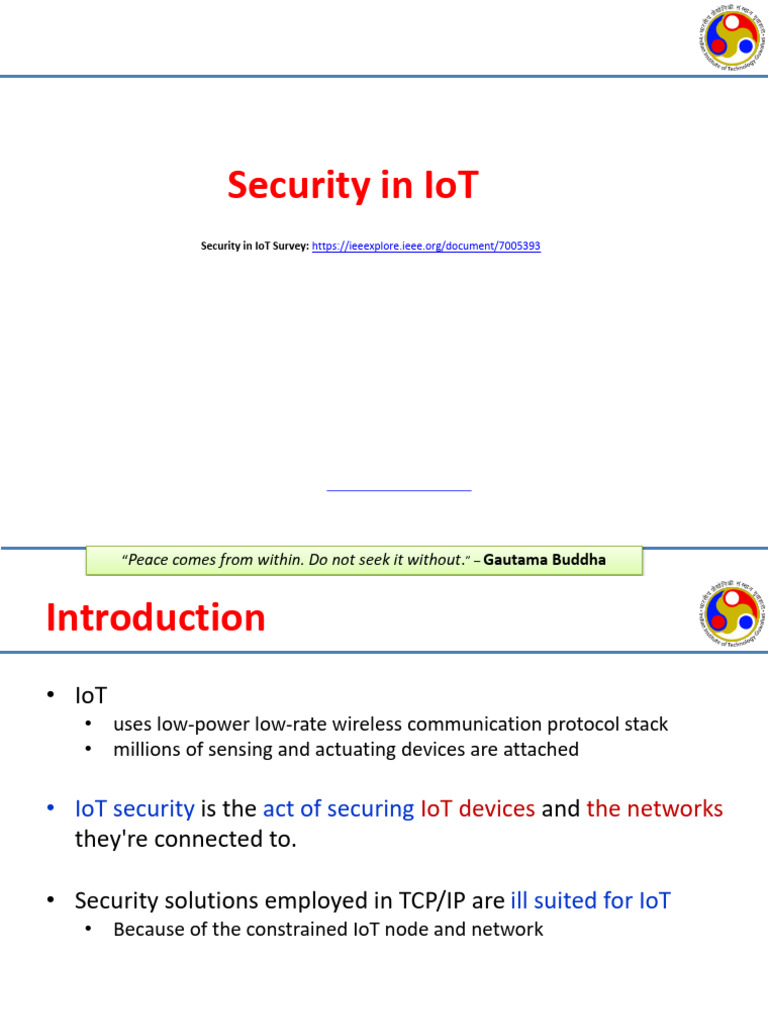 IoT Security: Challenges and Solutions | PDF | Public Key Cryptography ...