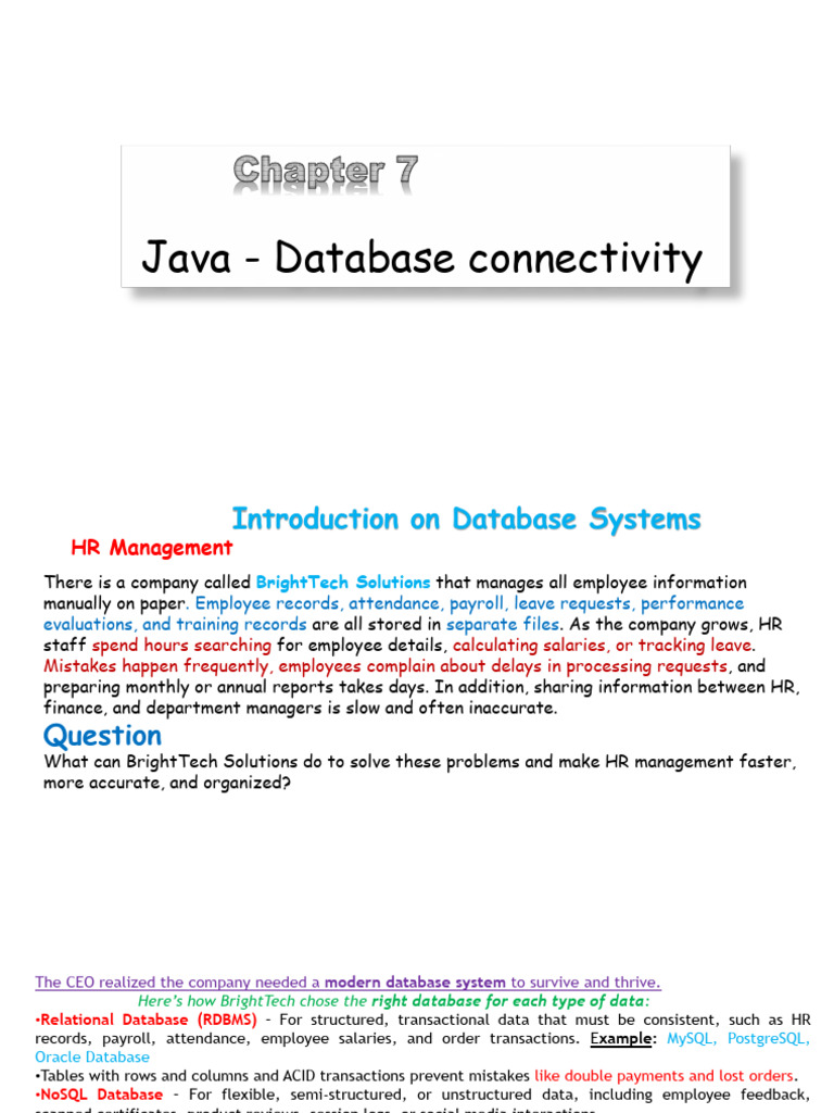 Chapter 7 | PDF | Databases | Computer Programming