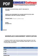 Assignment - OSH Act Legal Register  Safety 