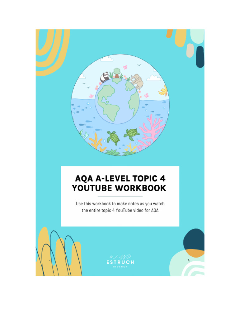 Topic 4 YouTube Workbook | PDF | Translation (Biology) | Gene