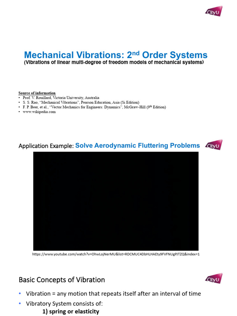 Mechanical Vibrations in 2nd Order Systems | PDF | Oscillation | Damping