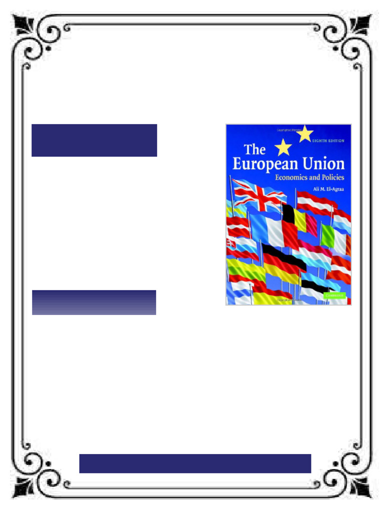 The European Union Economics and Policies 8th Edition Ali El-Agraa ...