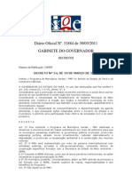 Decreto n-¦ 54, de 29.03.2011 - Institui o Programa de Munic+¡pios Verdes - PMV