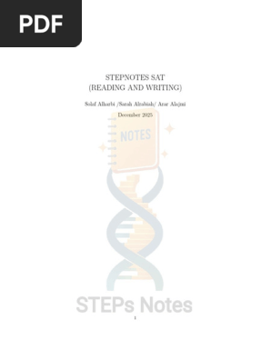 SAT Reading and Writing Practice Guide | PDF | Extravehicular