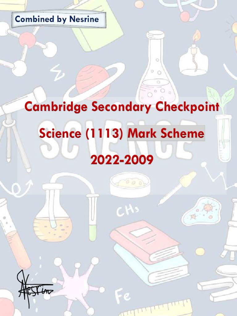 Cambridge Science Mark Scheme 2009-2022 | PDF | Breathing