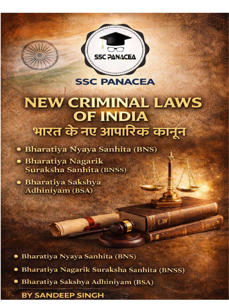 New Criminal Laws in India 2023 | PDF | Crimes | Crime & Violence