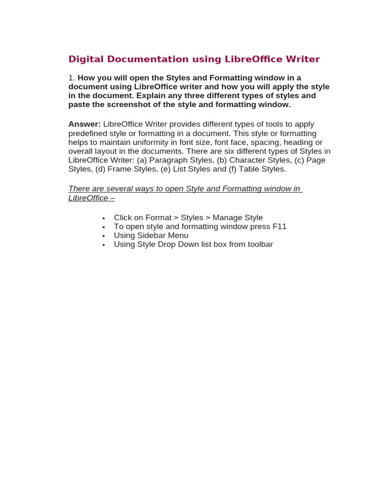 LibreOffice Writer & Calc Documentation Guide | PDF | Table (Database ...