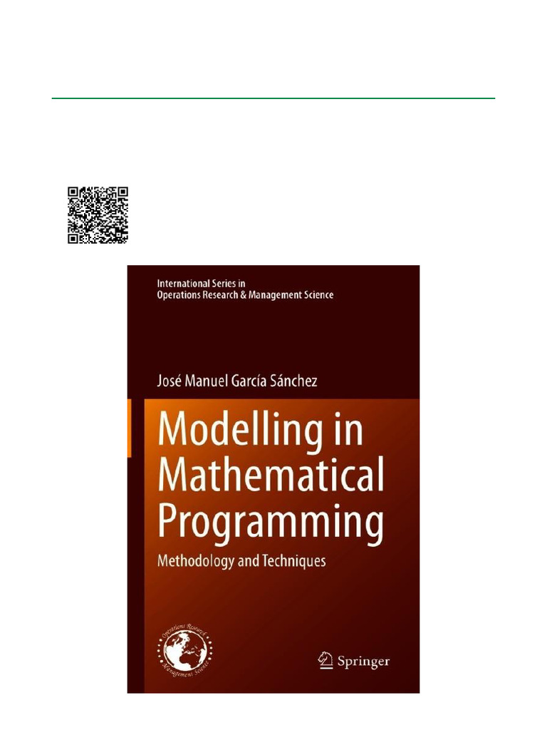 Modelling in Mathematical Programming Methodology and Techniques ISBN ...