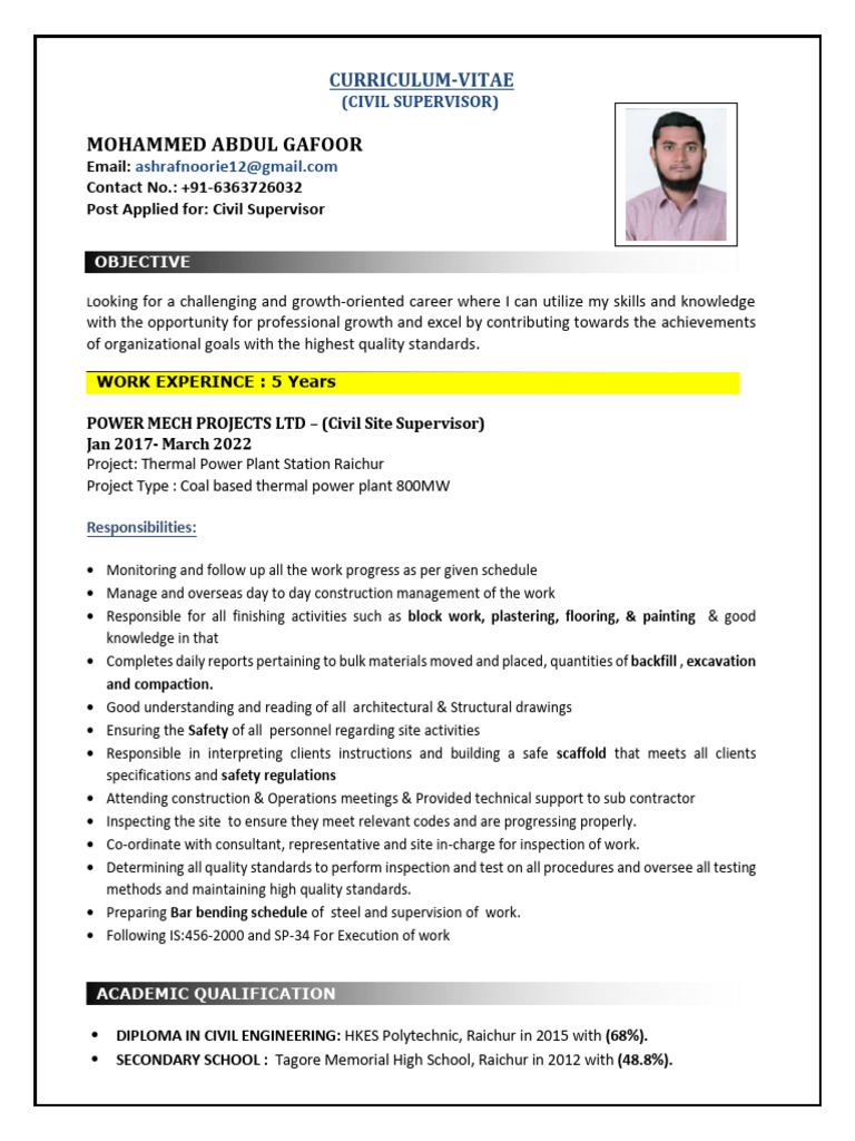 ABDUL CV | PDF | Knowledge