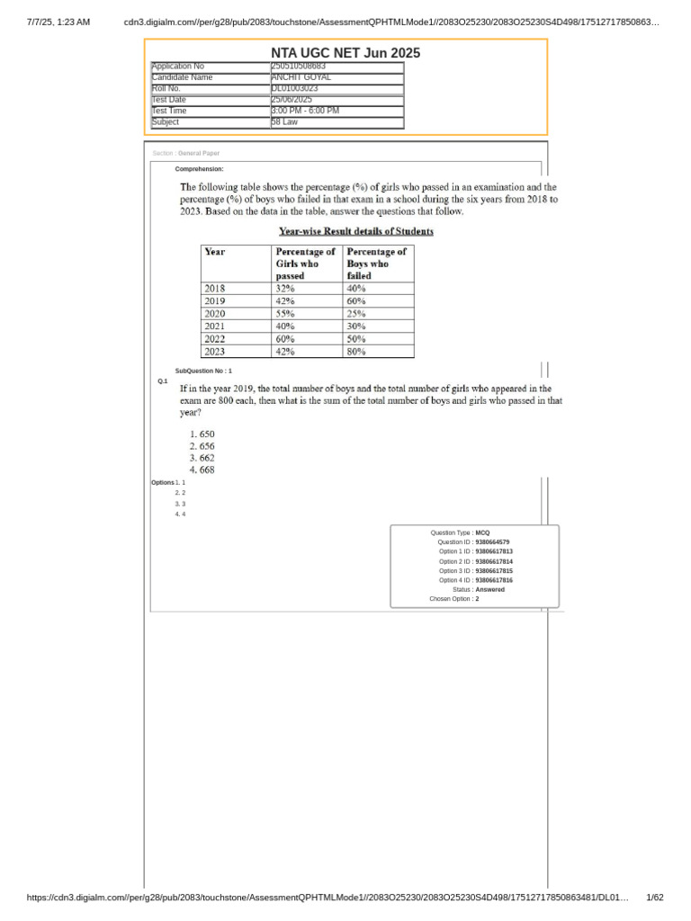 Net Answer Key 2025.HTML | PDF | Standardized Tests | Tests