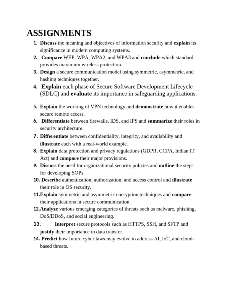 Key Topics in Information Security | PDF