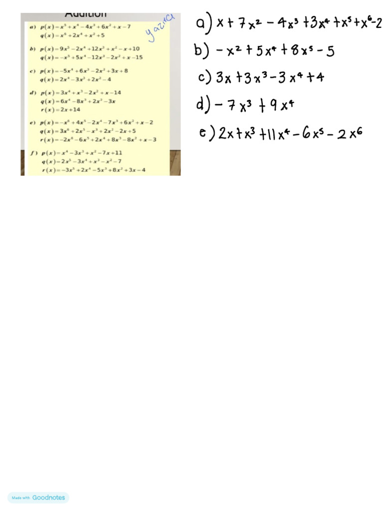Addition Exercises | PDF