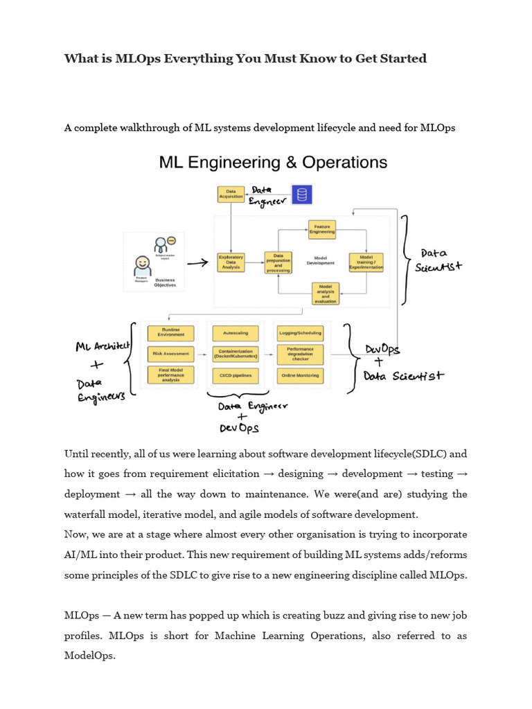 MLOps: Essential Guide to Getting Started | PDF | Software Engineering ...