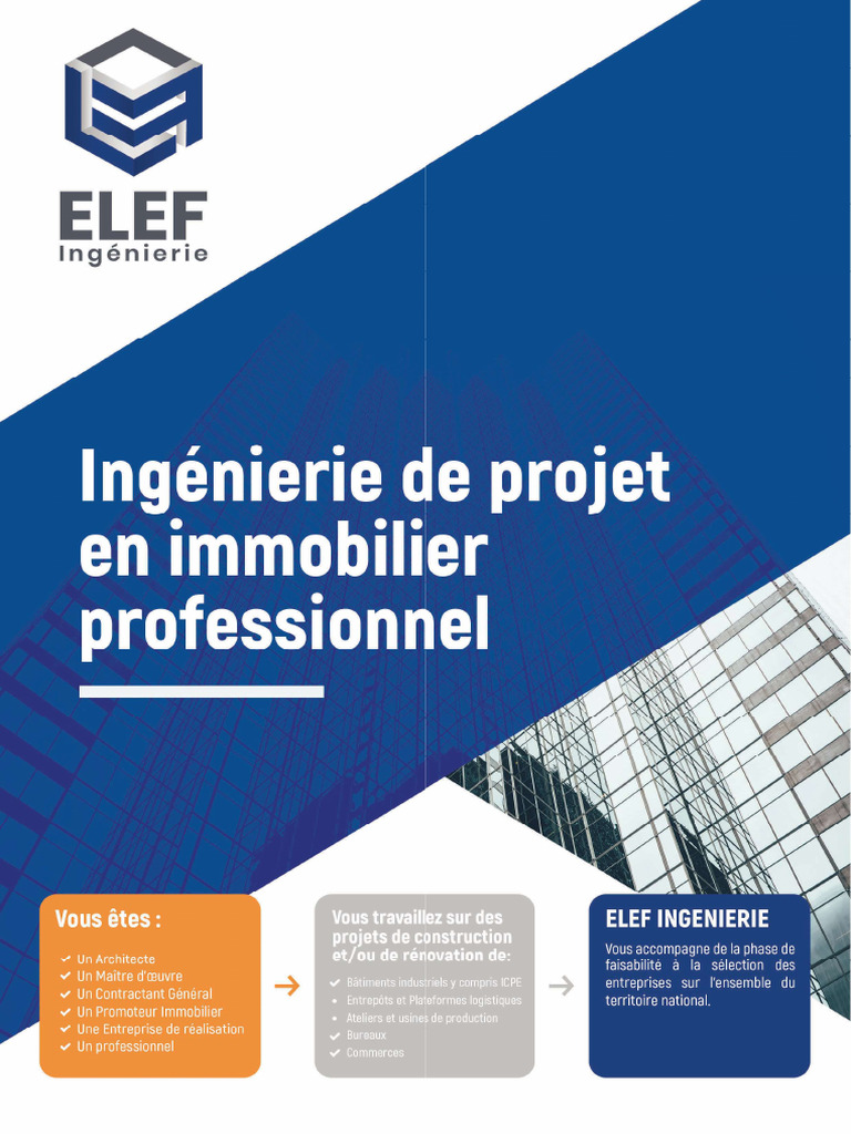 ELEF INGENIERIE Plaquette Commerciale A4 3mo | PDF