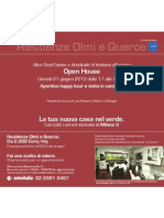 Invito Evento Open House Residenza Querce 4 | Milano 3 | 21 giugno 2012