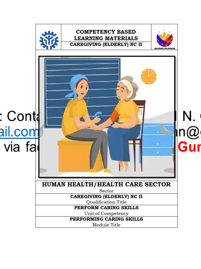 Elderly Caregiving Skills Training Module | PDF | Urinary Incontinence ...