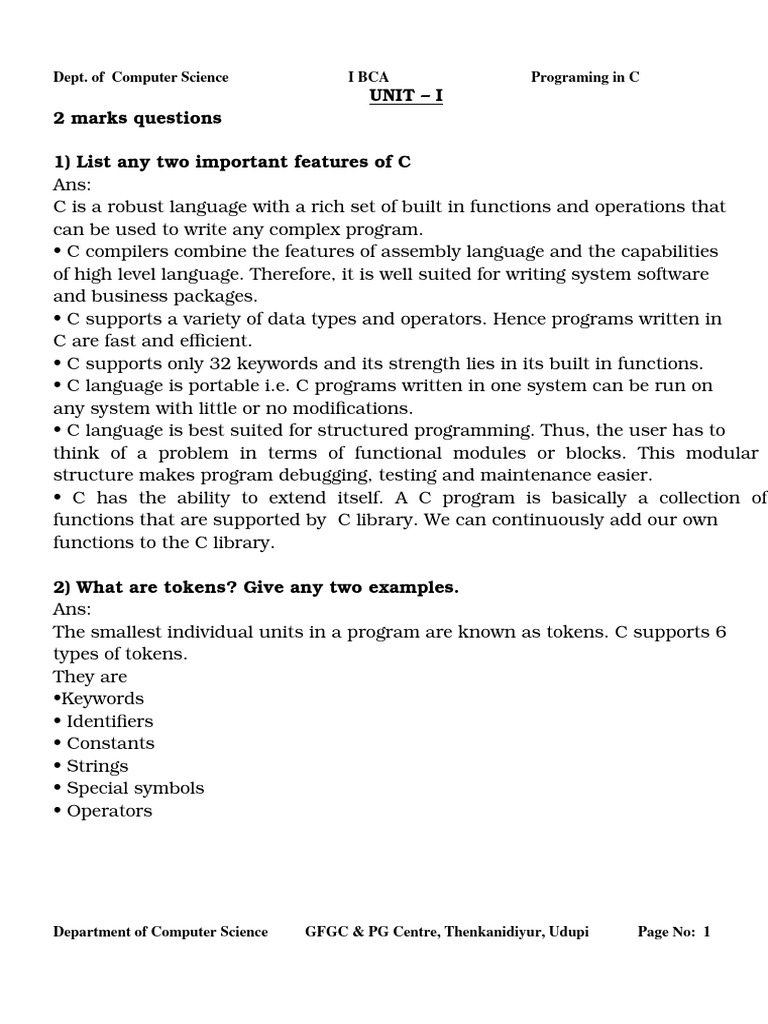 PC Solved QB | PDF | Integer (Computer Science) | Control Flow