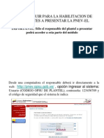 Instrucciones para Aplicación Pnev en Linea 2012