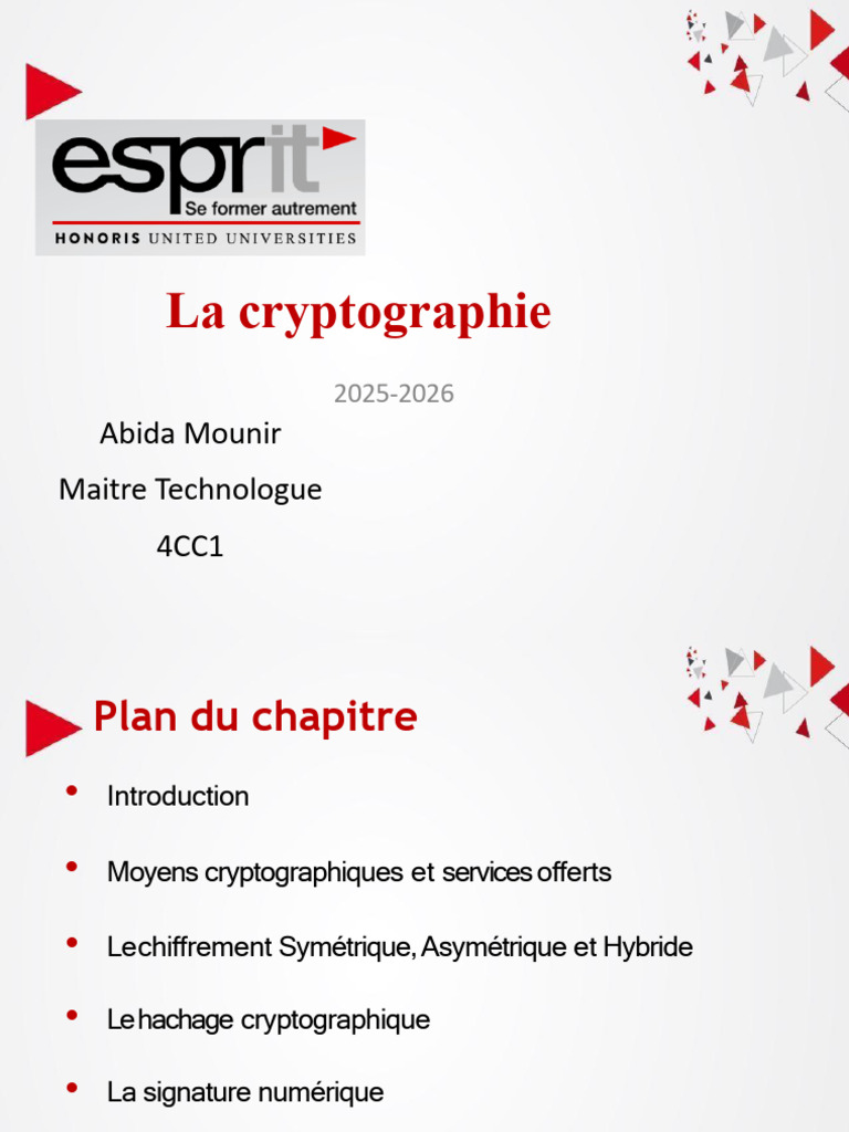 Introduction à la cryptographie moderne | PDF | Public-key cryptography ...