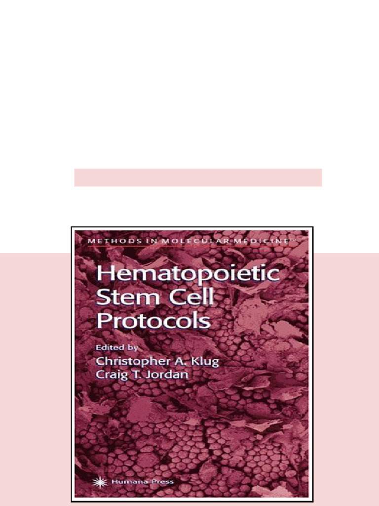(Ebook) Hematopoietic Stem Cell Protocols (Methods in Molecular ...