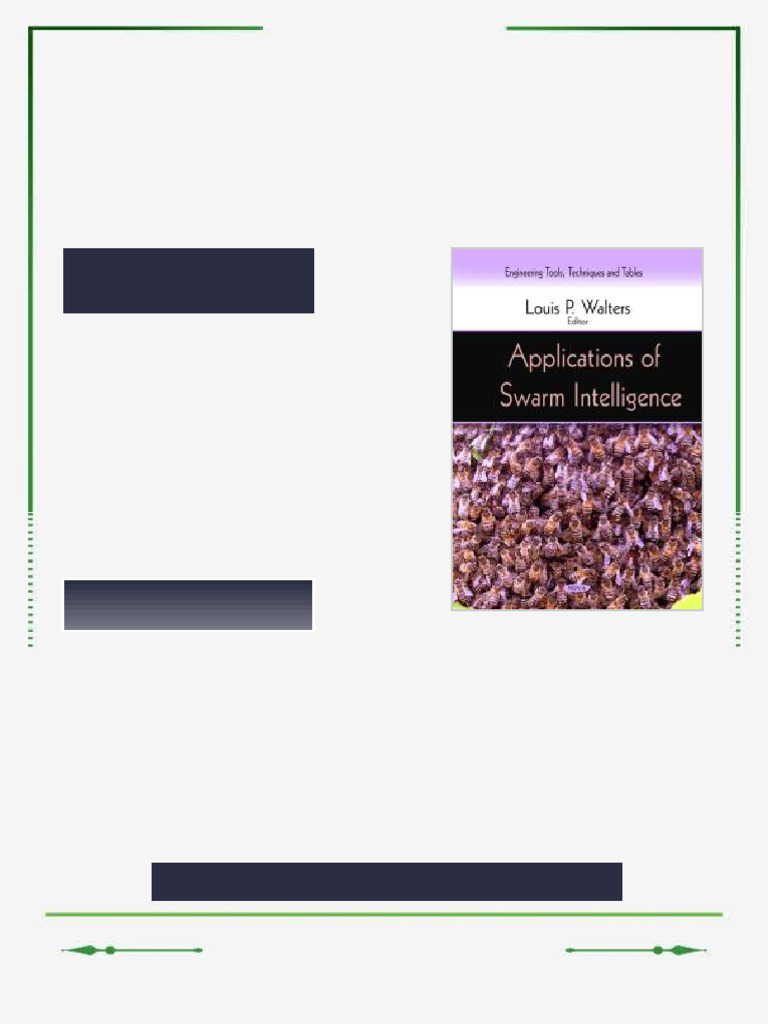 Applications of Swarm Intelligence 1st Edition Louis P. Walters ebook ...