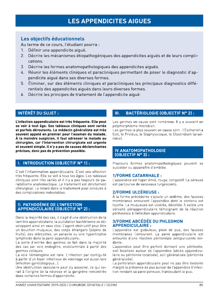 Mmaa Appendicite | PDF