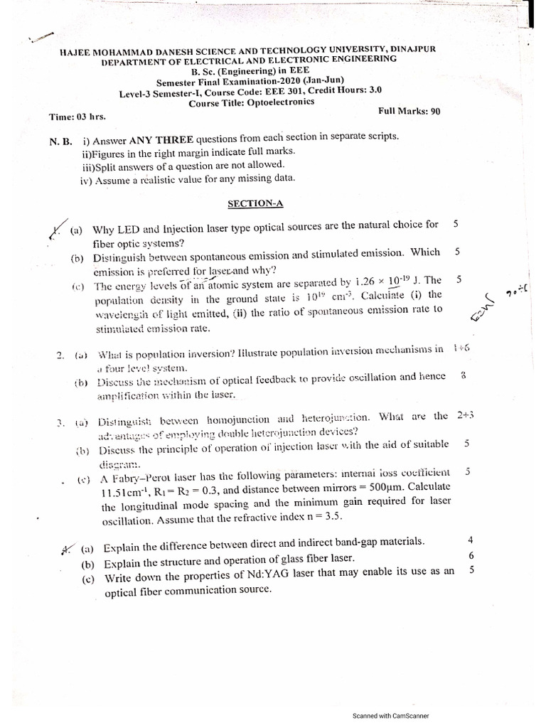 All Question EEE 3-l HSTU | PDF