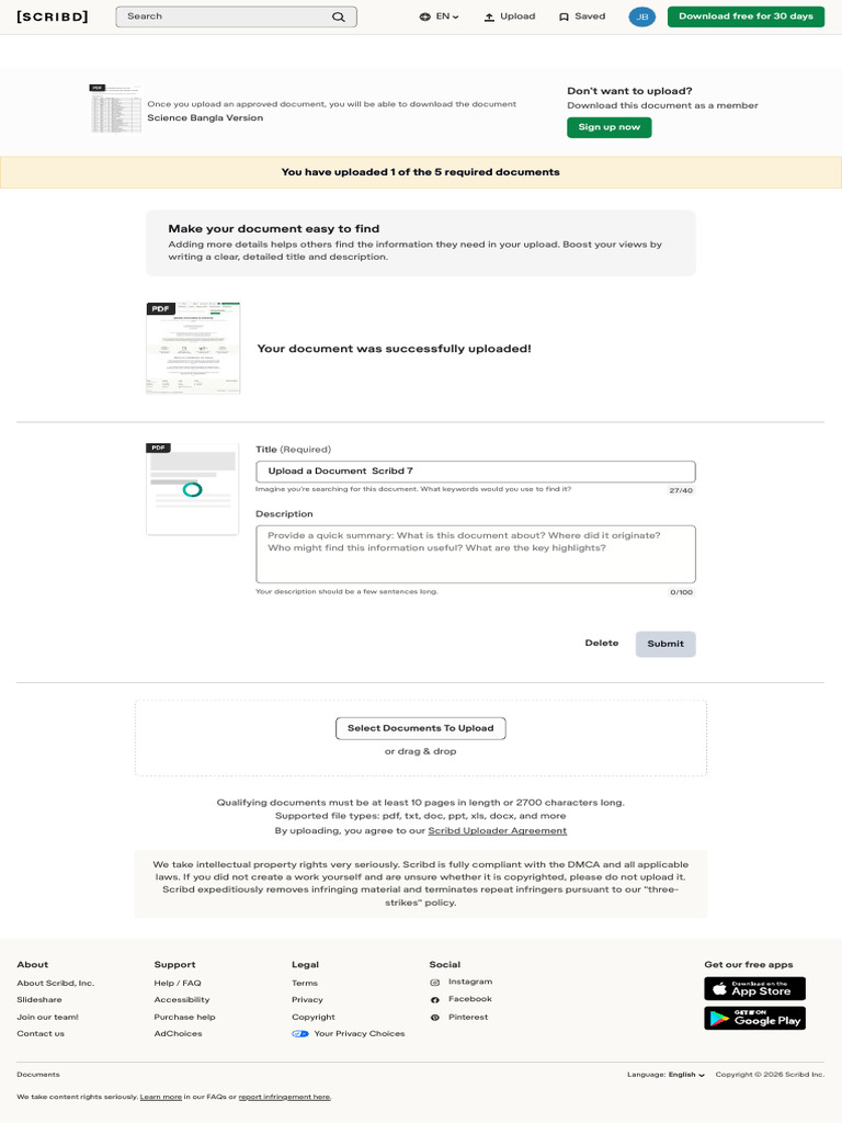 Document Upload and Download Guide | PDF | Scribd
