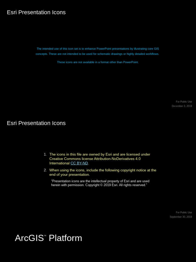 Esri GIS Icons for PowerPoint Use | PDF | Esri | Icon (Computing)