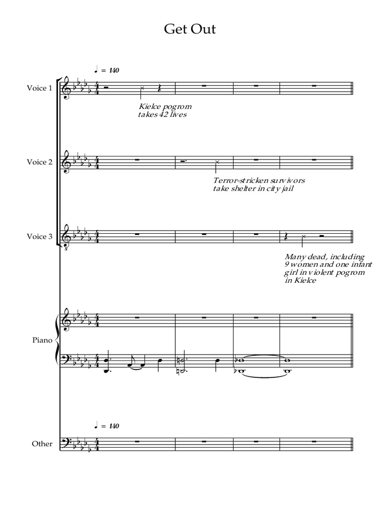 Get Out - Score | PDF