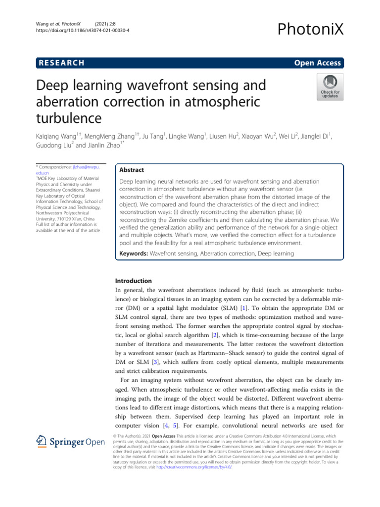 s43074-021-00030-4 | PDF | Deep Learning | Holography