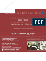 Invito Evento Open House Residenza Querce 4 | Milano 3 | 21 giugno 2012 | v.1