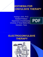 Anesthesia For Electroconvulsive Therapy