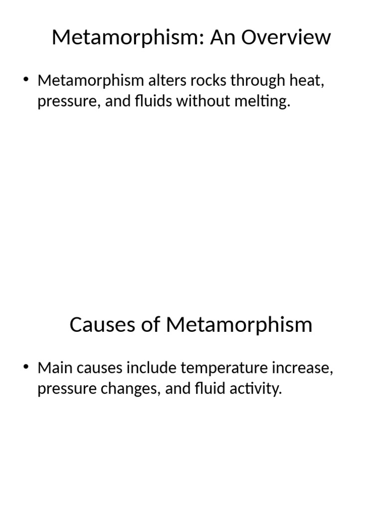 Metamorphism Presentation | PDF