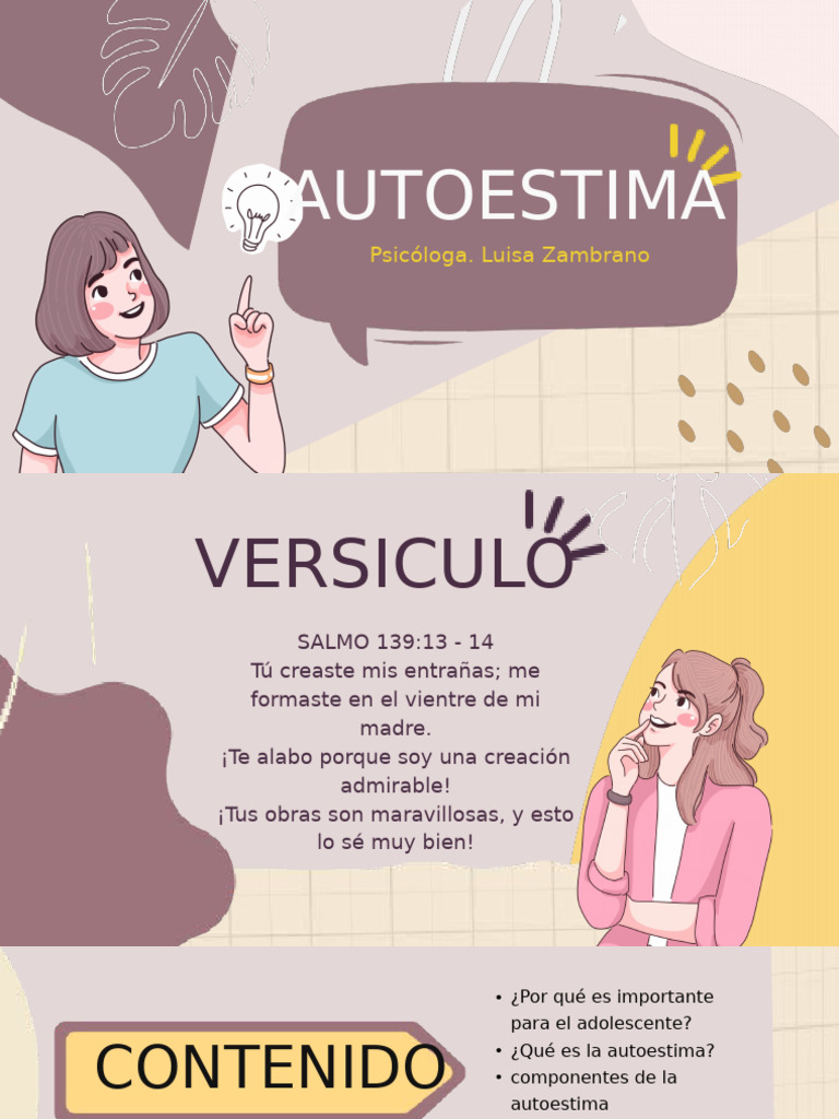 Importancia de la Autoestima en Adolescentes | PDF | Autoestima | Sicología