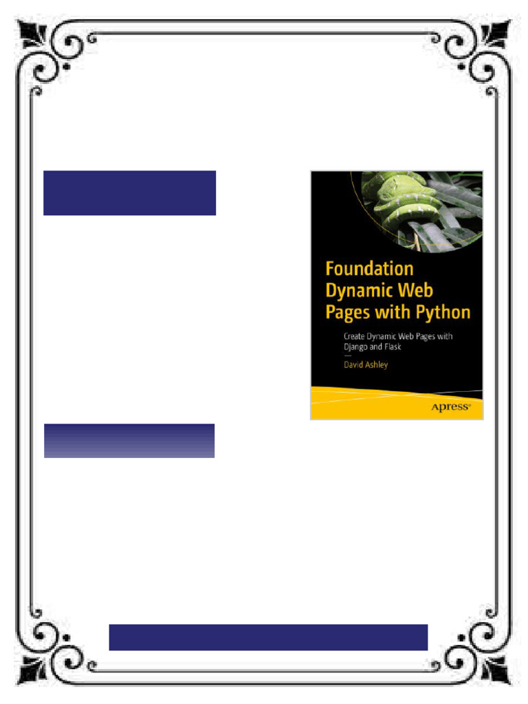 Foundation Dynamic Web Pages with Python: Create Dynamic Web Pages with ...