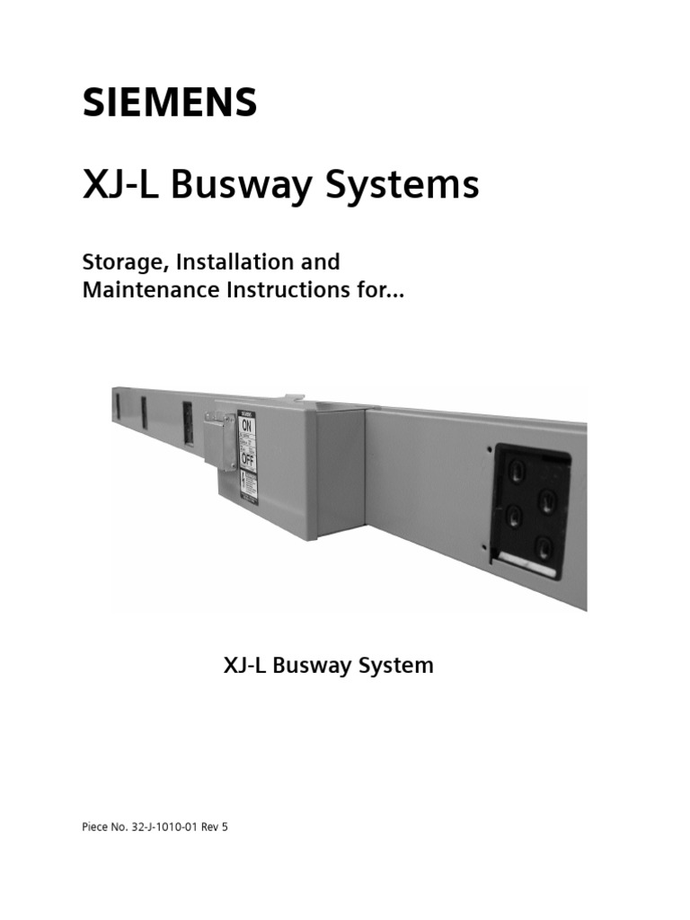 XJ-L Busway System Installation Guide | PDF | Electrical Connector ...