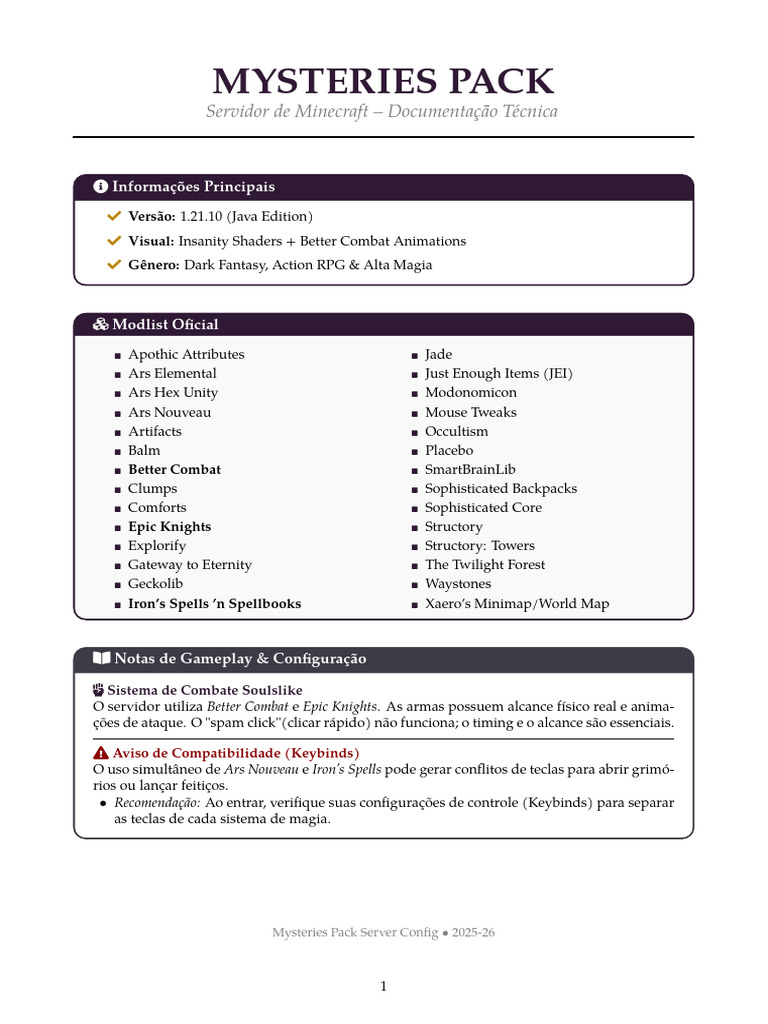 Mysteries Pack | PDF