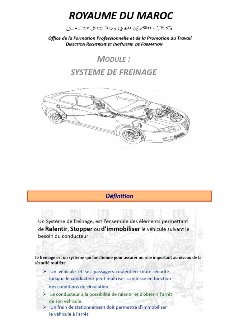 Système de Freinage : Fonctionnement et Types | PDF | Frein | Véhicules