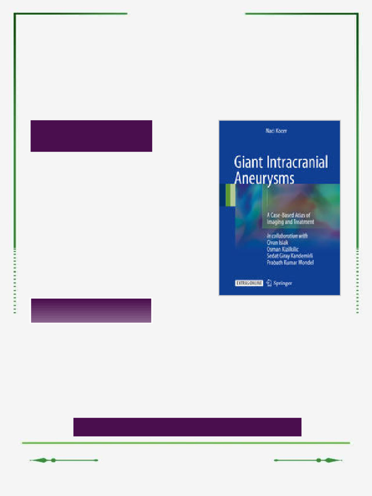 Giant Intracranial Aneurysms A Case Based Atlas of Imaging and ...