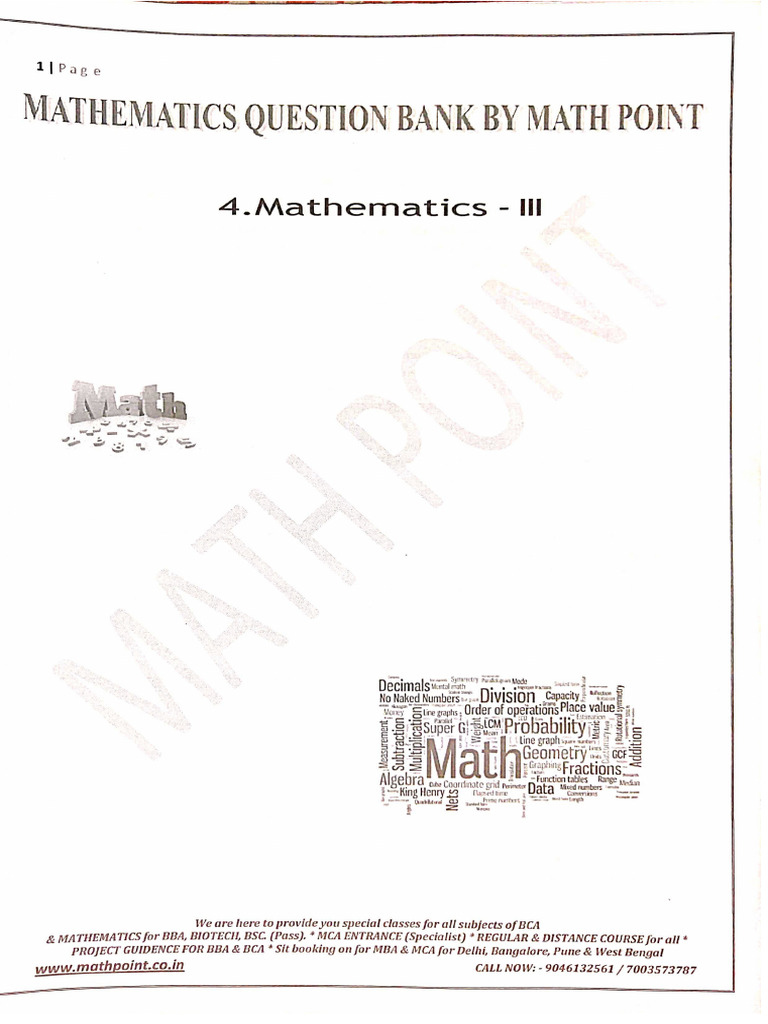 Math Year Questions by Math Point | PDF