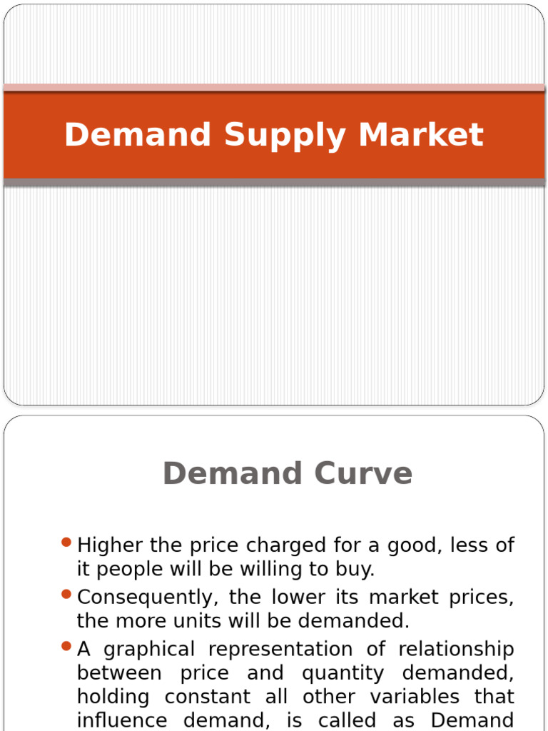 Demand and Supply Analysis Overview | PDF | Price Elasticity Of Demand ...