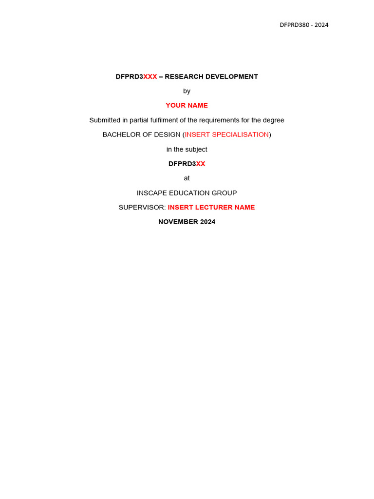 2024 Design Research Development Report | PDF