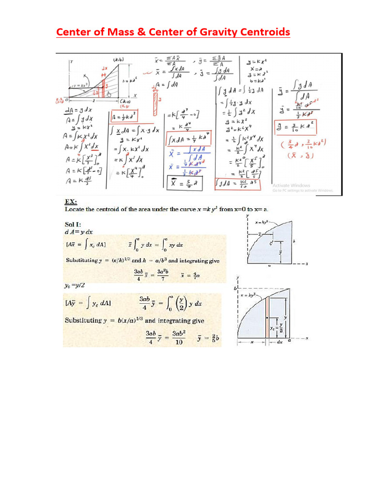 Centroids and Moment of Inertia Guide | PDF