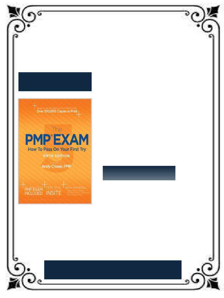 The PMP Exam How to Pass on Your First Try 5th Edition Andy Crowe ebook ...