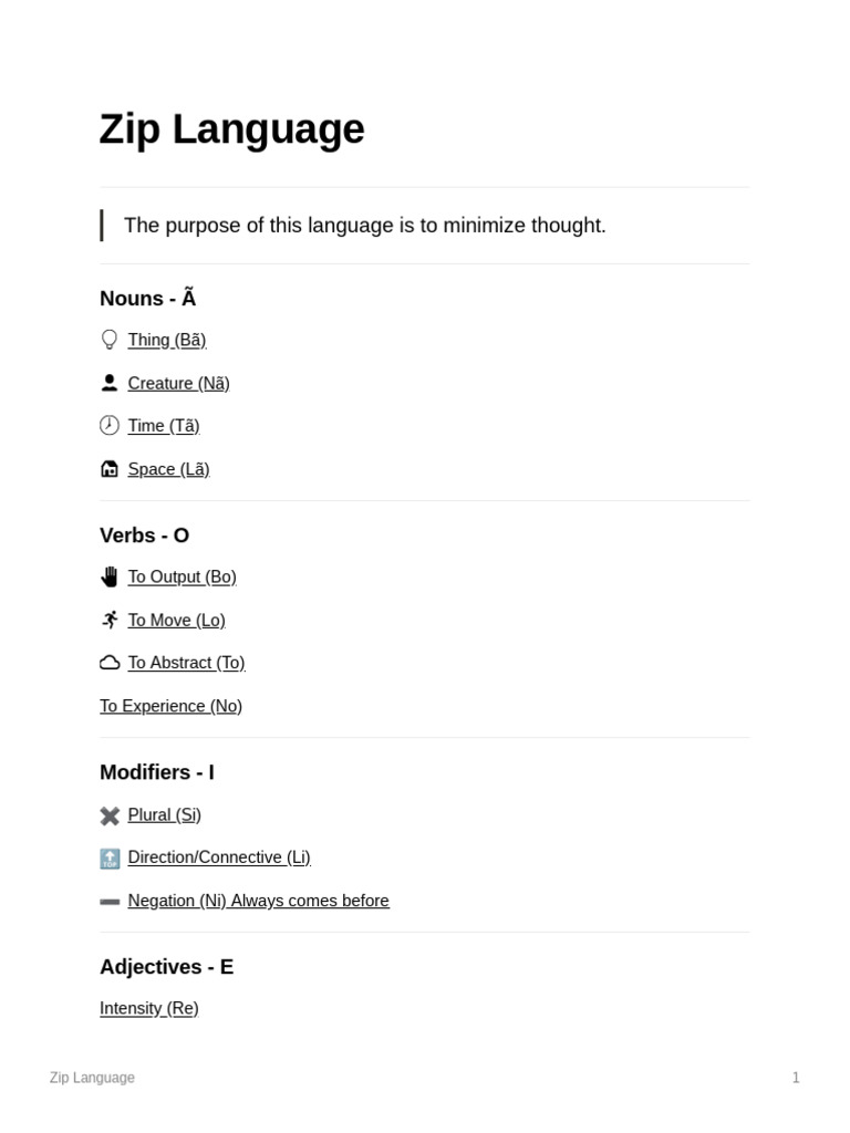 Zip Language | PDF