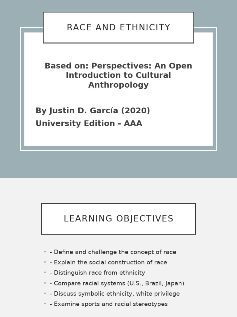 New Race - and - Ethnicity - Lecture - Presentation | PDF | Race (Human ...