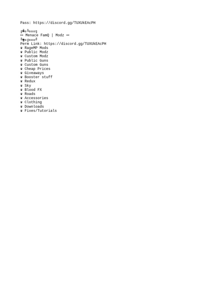 RageMP Mods and Customizations Guide | PDF