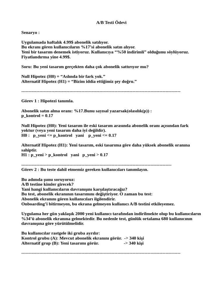 AB Testi | PDF